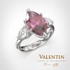 Дамски пръстен Marquise Purple Pink Tourmaline 4758