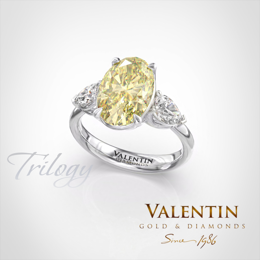 4766 OVAL FY 3.00ct Trilogy