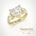 4767 Heart Diamond Yellow