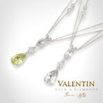 6939 Pear with diamonds white and FY