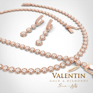 8358 necklaces 8358 bracelet 7620 earrings Pink